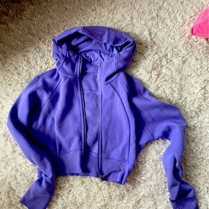 Lululemon cropped scuba hoodie size 8